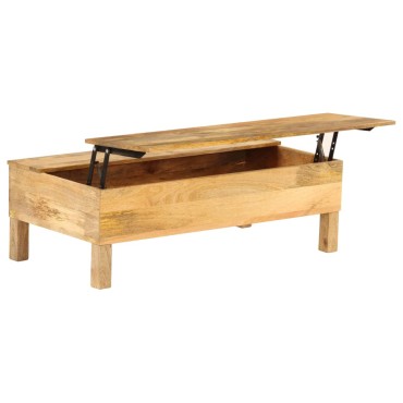 vidaXL Τραπεζάκι Σαλονιού 110x55x35cm από Μασίφ Ξύλο Μάνγκο 1 τεμ.