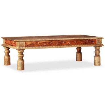 vidaXL Τραπεζάκι Σαλονιού 110x60x38cm Ξύλο Ακακίας/Μασίφ Ξύλο Μάνγκο 1 τεμ.