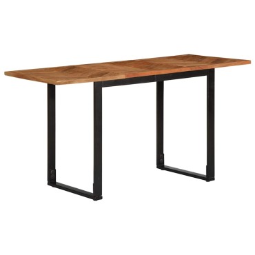 vidaXL Τραπεζαρία 140x70x75cm από Μασίφ Ξύλο Ακακίας 1 τεμ.