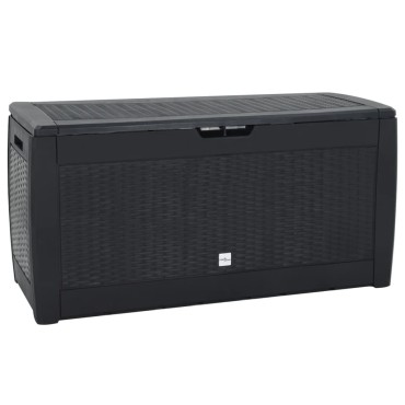 vidaXL Μπαούλο Αποθήκευσης Κήπου Ανθρακί 119x48x60cm απο Πολυπ/λένιο 1 τεμ.