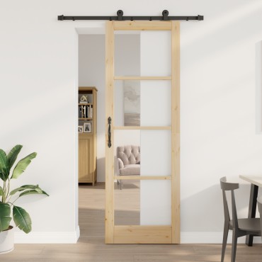 vidaXL Συρόμενη Πόρτα με Σετ Σιδηρικών "ORKDAL" 78x232 εκ.