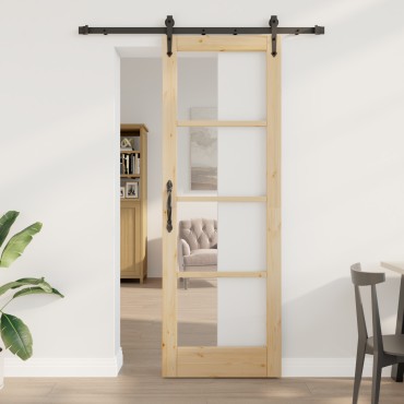 vidaXL Συρόμενη Πόρτα με Σετ Εξαρτημάτων "ORKDAL" 73.5x211 εκ.