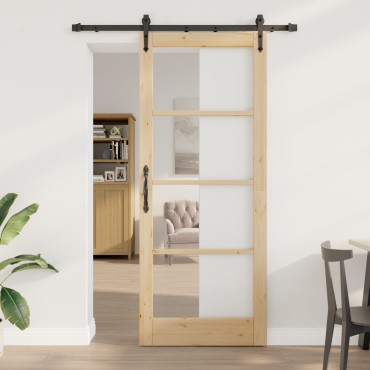 vidaXL Συρόμενη Πόρτα με Σετ Στήριξης 'ORKDAL'86x211 cm