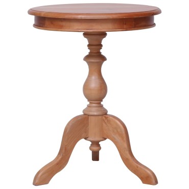 vidaXL Τραπεζάκι Βοηθητικό Φυσικό Χρώμα 50x50x65cm Μασίφ Μαόνι 1 τεμ.