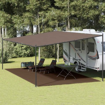 vidaXL Χαλί Σκηνής Καφέ 400 x 600 εκ.