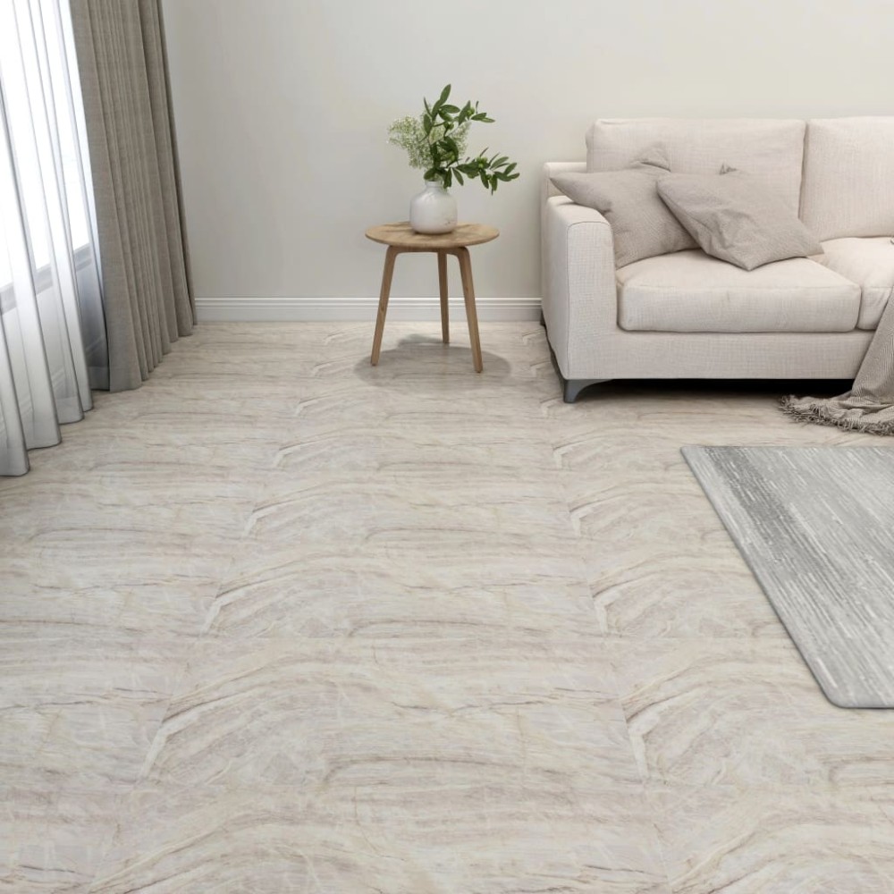 vidaXL Δάπεδο Αυτοκόλλητο Μπεζ 20 τεμ. 1,86 μ² από PVC