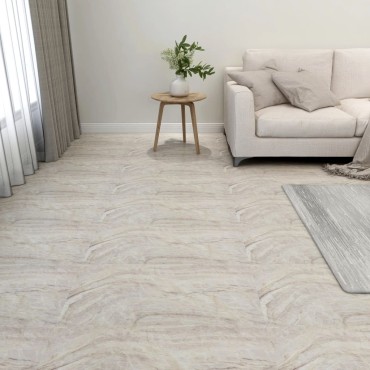 vidaXL Δάπεδο Αυτοκόλλητο Μπεζ 20 τεμ. 1,86 μ² από PVC