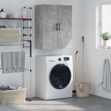 vidaXL Ντουλάπι Επιτοίχιο Γκρι Σκυροδέματος 69,5x34x90cm 1 τεμ.