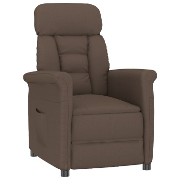 vidaXL Ανακλινόμενη πολυθρόνα Καφέ 70.5x96.5x95 cm