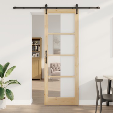 vidaXL Συρόμενη Πόρτα με Σετ Υλικών 'ORKDAL'83x232 cm