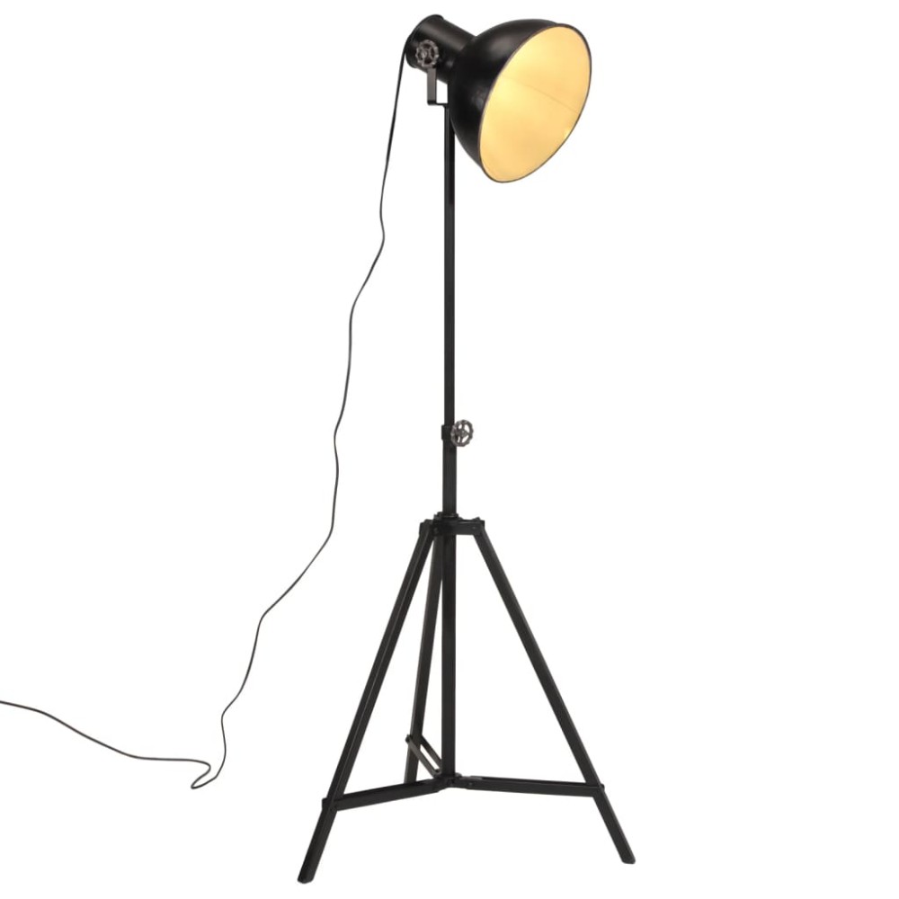 vidaXL Φωτιστικό Δαπέδου 25 W Μαύρο 61x61x90/150 εκ. Ε27