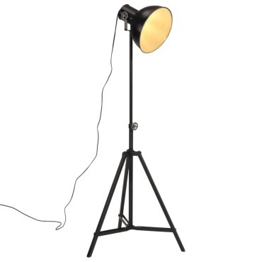 vidaXL Φωτιστικό Δαπέδου 25 W Μαύρο 61x61x90/150 εκ. Ε27