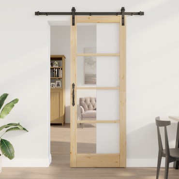 vidaXL Συρόμενη Πόρτα με Σετ Σκελετού 'ORKDAL'78x211 cm