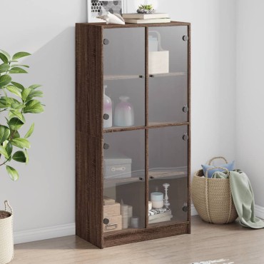 vidaXL Ντουλάπα με Πόρτες 68x37x142cm Επεξεργασμένο Ξύλο 1 τεμ.