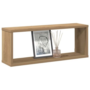 vidaXL Ράφια κύβων τοίχου 2 τεμάχια Artisan Oak Κατασκευασμένο ξύλο