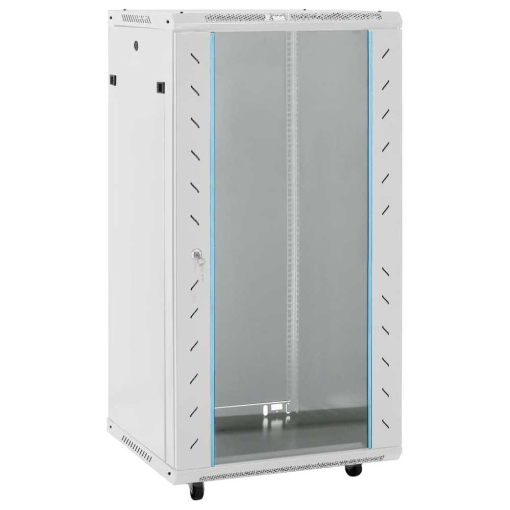 vidaXL Καμπίνα Δικτύου 22U 19" IP20 Μαύρη 60x60x120 εκ.