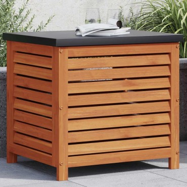 vidaXL Μπαούλο Αποθήκευσης Κήπου 60x50x55cm από Μασίφ Ξύλο Ευκαλύπτου 1 τεμ.