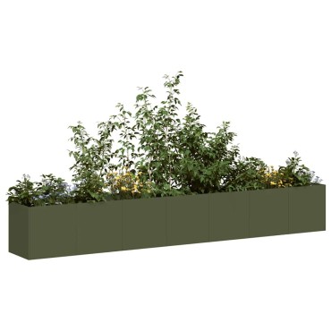 vidaXL Ζαρντινιέρα Λαδί 280x40x40 εκ. από Χάλυβα Ψυχρής Έλασης
