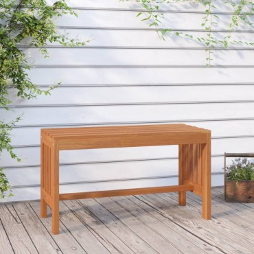 vidaXL Παγκάκι Κήπου από Μασίφ Ξύλο Ευκαλύπτου 80x35x45cm 1 τεμ.