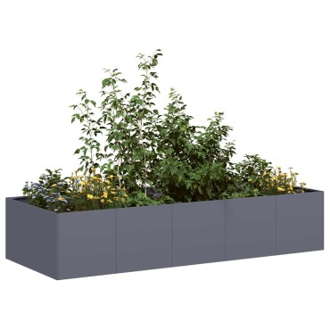 vidaXL Ζαρντινιέρα Ανθρακί 200x80x40 εκ. από Χάλυβα