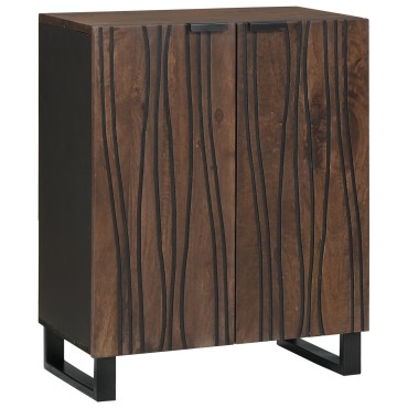 vidaXL Πλαϊνό γραφείο Καρυδιά 60x33,5x75cm Στερεό ξύλο μάνγκο 1 τεμ.