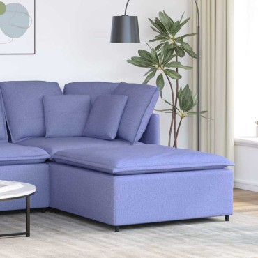 vidaXL Υποπόδιο Καναπέ Τζιν Μπλε 100x100x48 εκ.