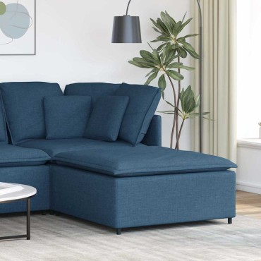 vidaXL Υποπόδιο Καναπέ Μπλε 100x100x48 εκ.