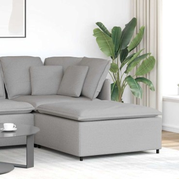 vidaXL Υποπόδιο Καναπέ-Μονάδα Γκρι 100 x 100 x 48 εκ.