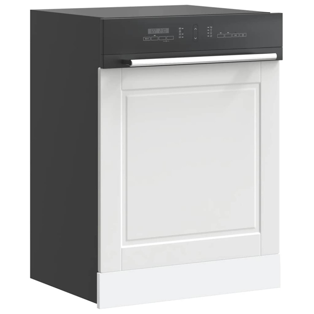 vidaXL Πίνακας πλυντηρίου πιάτων Porto Λευκό 60x1,5x57cm Επεξ. Ξύλο