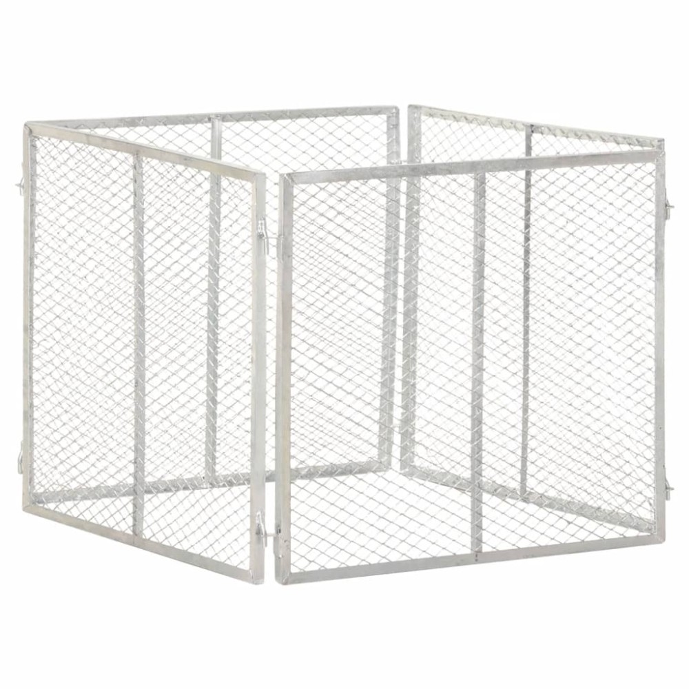 vidaXL Κομποστοποιητής Κήπου 85 x 85 x 70 εκ. Γαλβανισμένος Σίδηρος