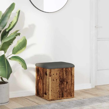 Πάγκος αποθήκευσης vidaXL Παλιό ξύλο 42x42x45cm Κατασκευασμένο ξύλο