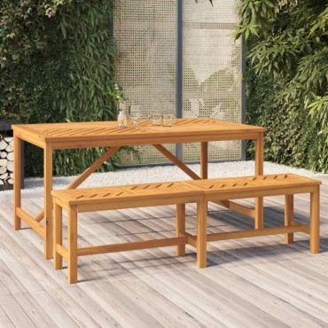 vidaXL Παγκάκι Κήπου από Μασίφ Ξύλο Ακακίας 150x35x45cm 1 τεμ.