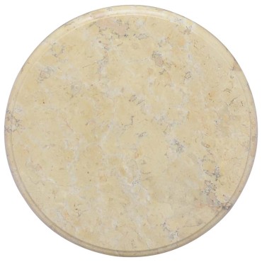 vidaXL Επιφάνεια Τραπεζιού Κρεμ 40x2,5cm Μαρμάρινη 1 τεμ.