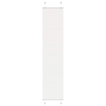 vidaXL Πλισέ περσίδα Λευκό 40x200 cm Πλάτος υφάσματος 39,4 cm