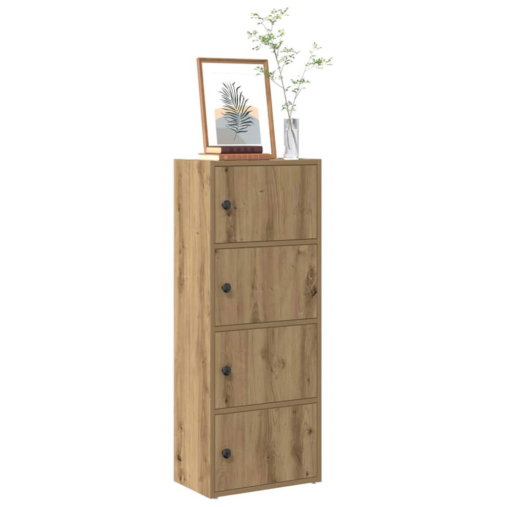 vidaXL Βιβλιοθήκη Αρτισιανή Δρυς 40x24x102cm Επεξ. Ξύλο 1 τεμ.