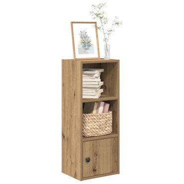 vidaXL Βιβλιοθήκη Αρτισιανή Δρυς 31x24x77cm Επεξ. Ξύλο 1 τεμ.
