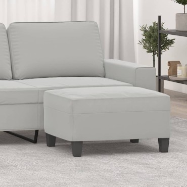 vidaXL Υποπόδιο Ανοιχτό Γκρι 70x55x41cm από Ύφασμα Μικροϊνών 1 τεμ.