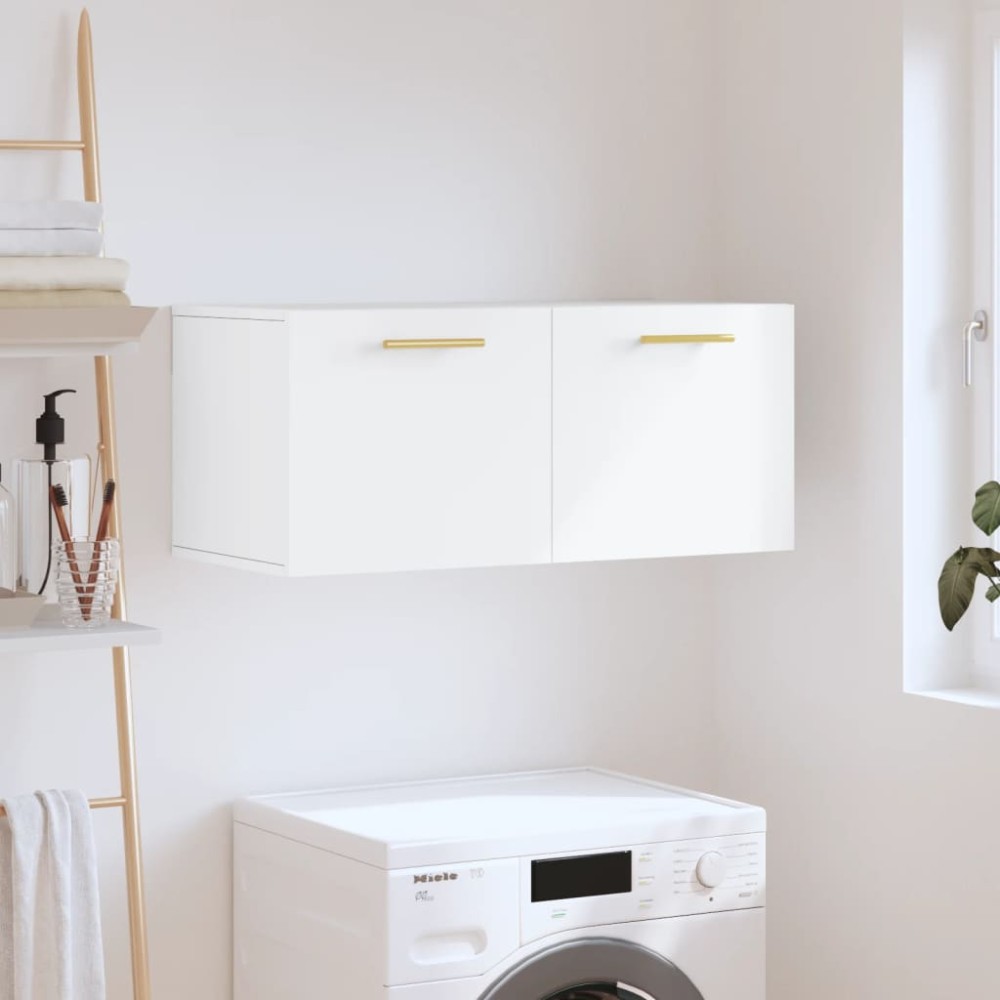 vidaXL Ντουλάπι Τοίχου Λευκό 80x36,5x35cm από Επεξεργασμένο Ξύλο 1 τεμ.