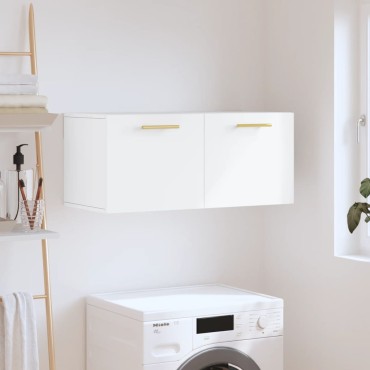 vidaXL Ντουλάπι Τοίχου Λευκό 80x36,5x35cm από Επεξεργασμένο Ξύλο 1 τεμ.