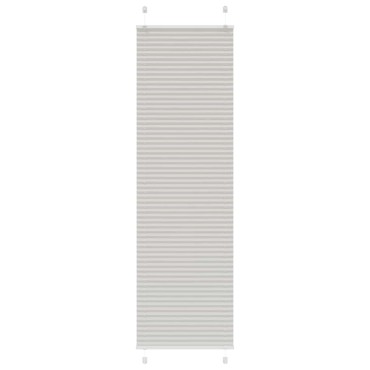 vidaXL Πλισέ περσίδα ανοιχτό γκρι 60x200 cm Πλάτος υφάσματος 59,4 cm