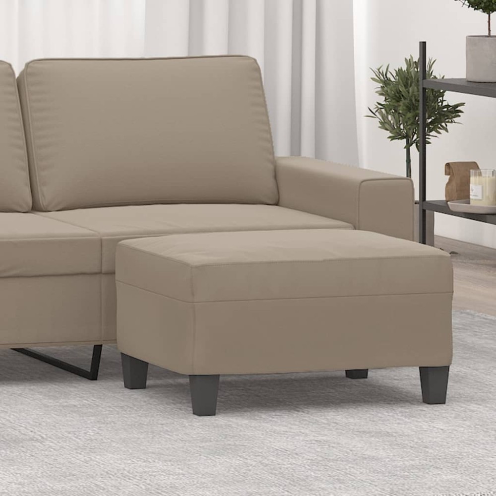 vidaXL Υποπόδιο Taupe 70x55x41cm από Ύφασμα Μικροϊνών 1 τεμ.