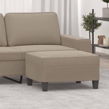 vidaXL Υποπόδιο Taupe 70x55x41cm από Ύφασμα Μικροϊνών 1 τεμ.