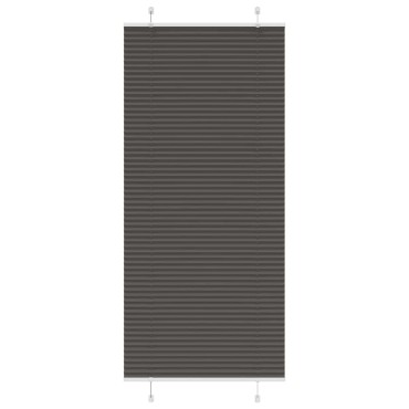 vidaXL Πλισέ περσίδα Μαύρο 90x200 cm Πλάτος υφάσματος 89,4 cm
