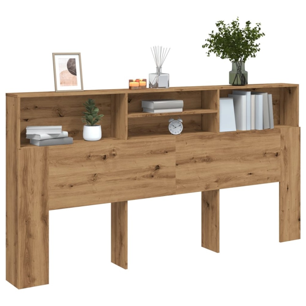 vidaXL Κεφαλάρι Με Αποθηκευτικό Χώρο 200x19x103,5cm Επεξ. Ξύλο 1 τεμ.