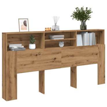 vidaXL Κεφαλάρι Με Αποθηκευτικό Χώρο 200x19x103,5cm Επεξ. Ξύλο 1 τεμ.