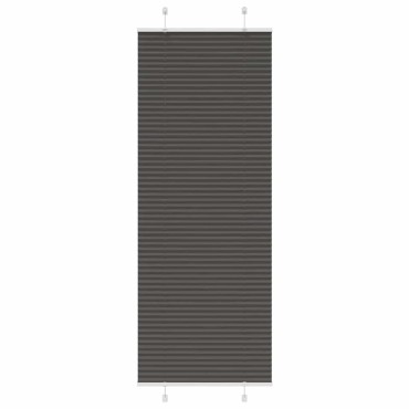 vidaXL Πλισέ περσίδα Μαύρο 70x200 cm Πλάτος υφάσματος 69,4 cm