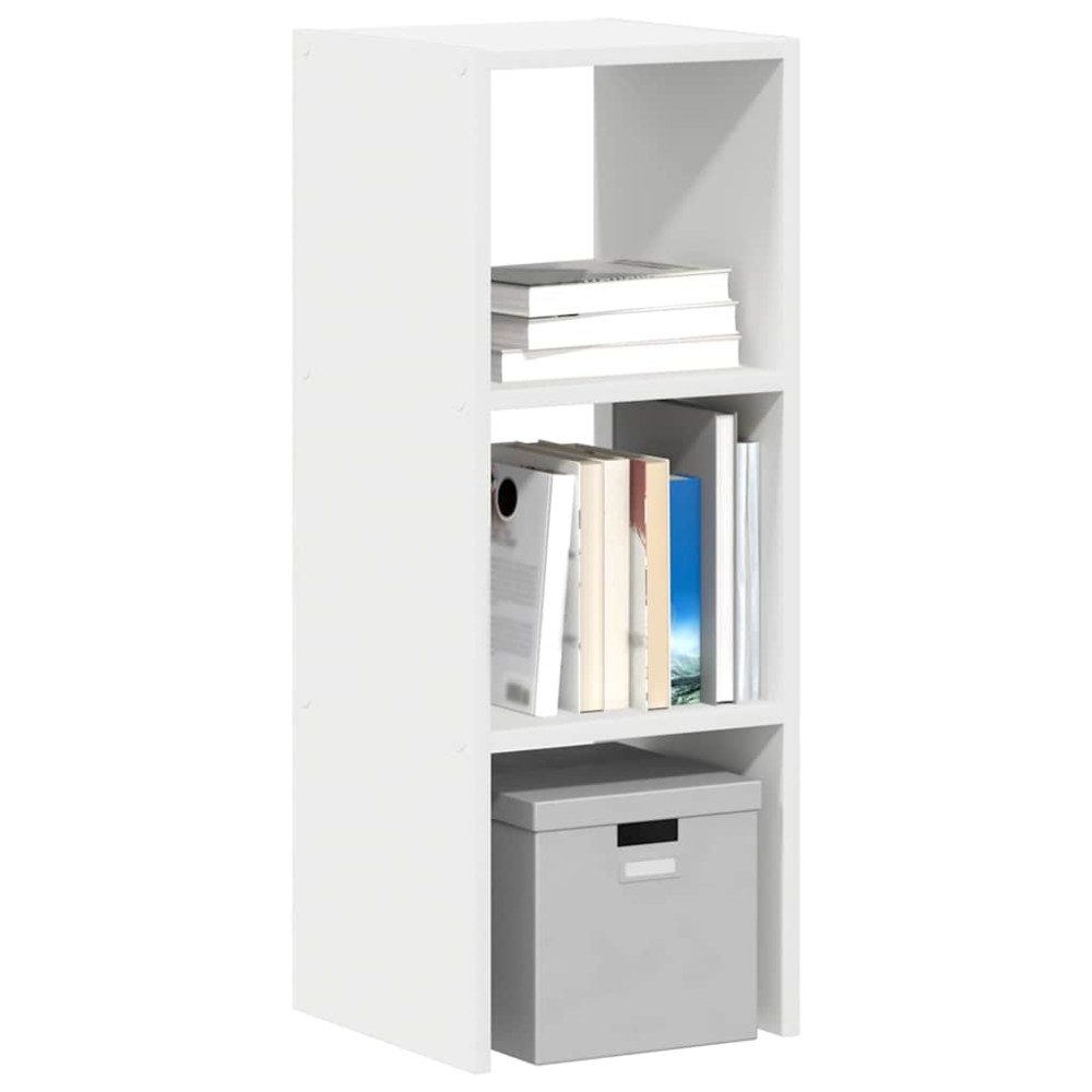 vidaXL Βιβλιοθήκη στοιβαζόμενη Λευκό 30x30x80cm Ξύλινη κατασκευή 1 τεμ.