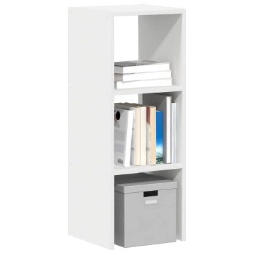 vidaXL Βιβλιοθήκη στοιβαζόμενη Λευκό 30x30x80cm Ξύλινη κατασκευή 1 τεμ.