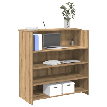 vidaXL Γραφείο υποδοχής 100x50x103,5cm Επεξεργασμένο Ξύλο 1 τεμ.