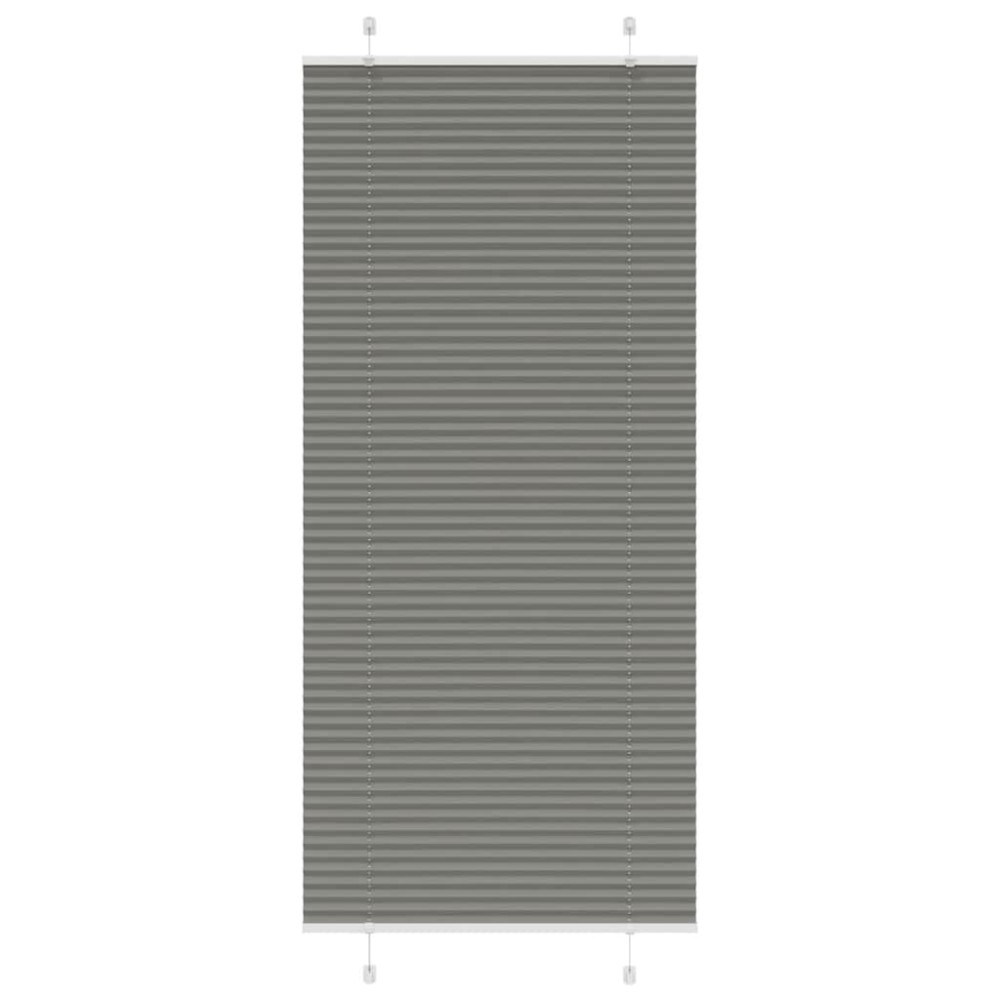 vidaXL Πλισέ περσίδα Ανθρακί 95x200 cm Πλάτος υφάσματος 94,4 cm